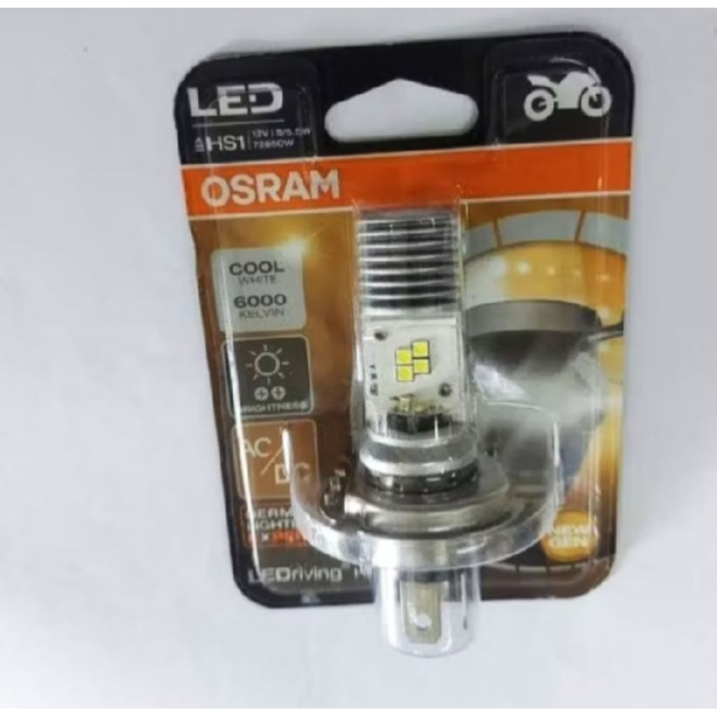 HS1 BOHLAM LAMPU DEPAN LED OSRAM SCOOPY VIXION NINJA RR Z250SL AC/DC ORIGINAL