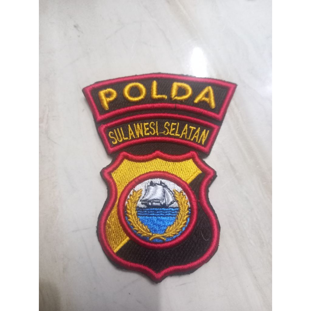 LOGO POLDA SULSEL BORDIRAN TIMBUL