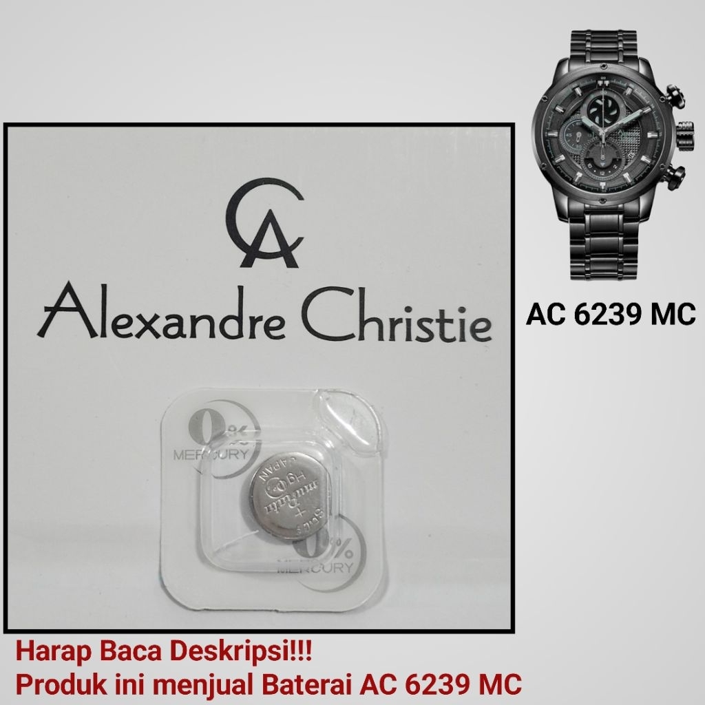 Baterai Jam Tangan Alexandre Christie AC 6239 MC