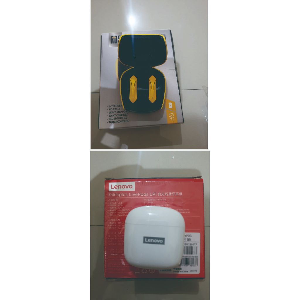 TWS LENOVO LIVEPOD LP1 BARU & R05, JQVITEK SEKEN