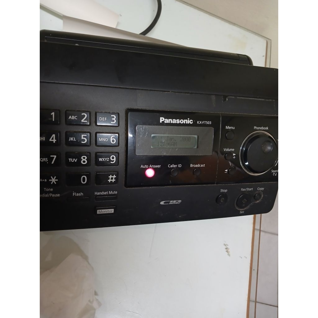 Jual murah mesin fax PANASONIC KX-FT503 second kondisi normal