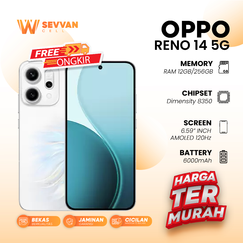 Handphone Oppo Reno 14 5G Ram 12 256GB