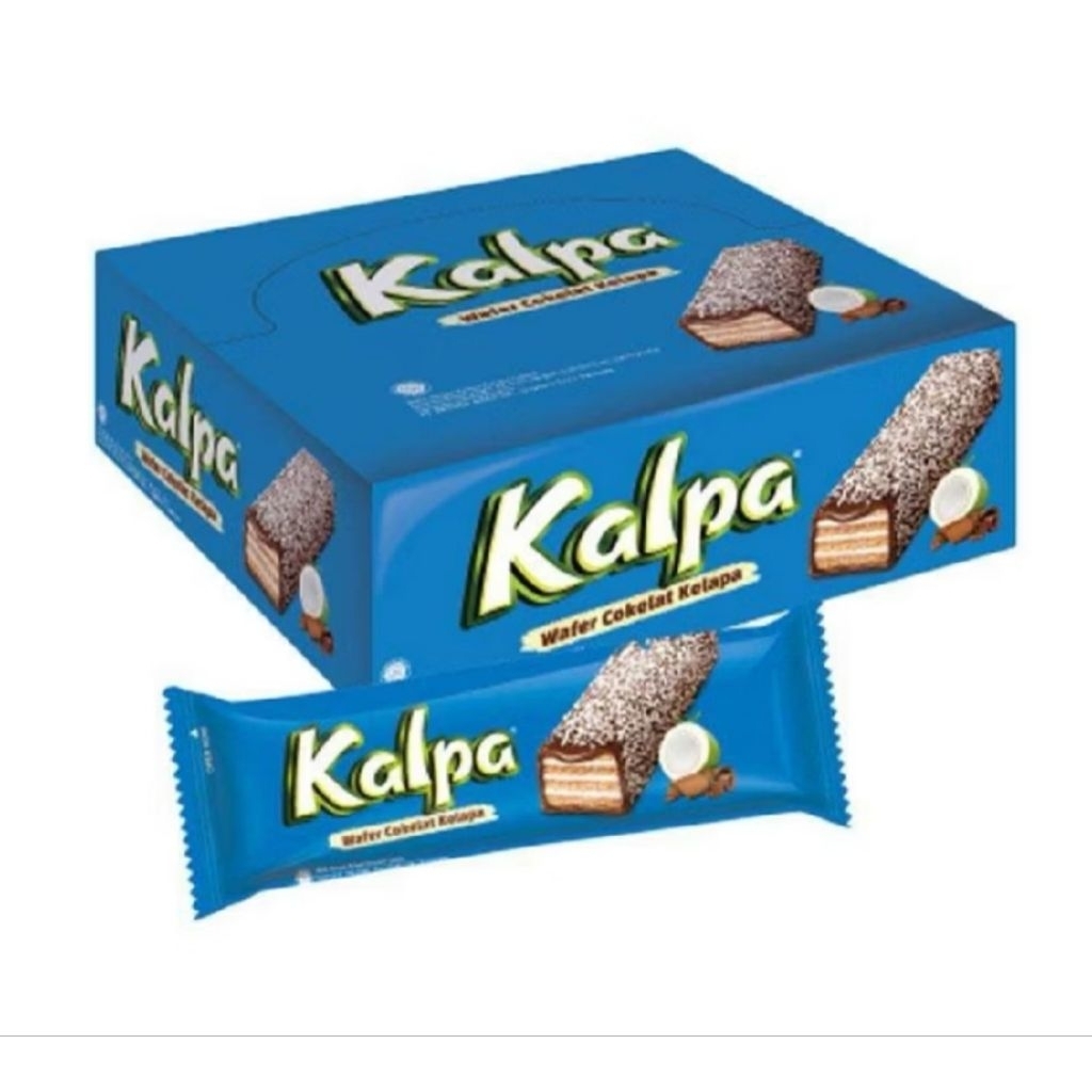 Kalpa Wafer Coklat Kelapa - Taburan Kelapa, Sensasi Coklat, Krim Kelapa