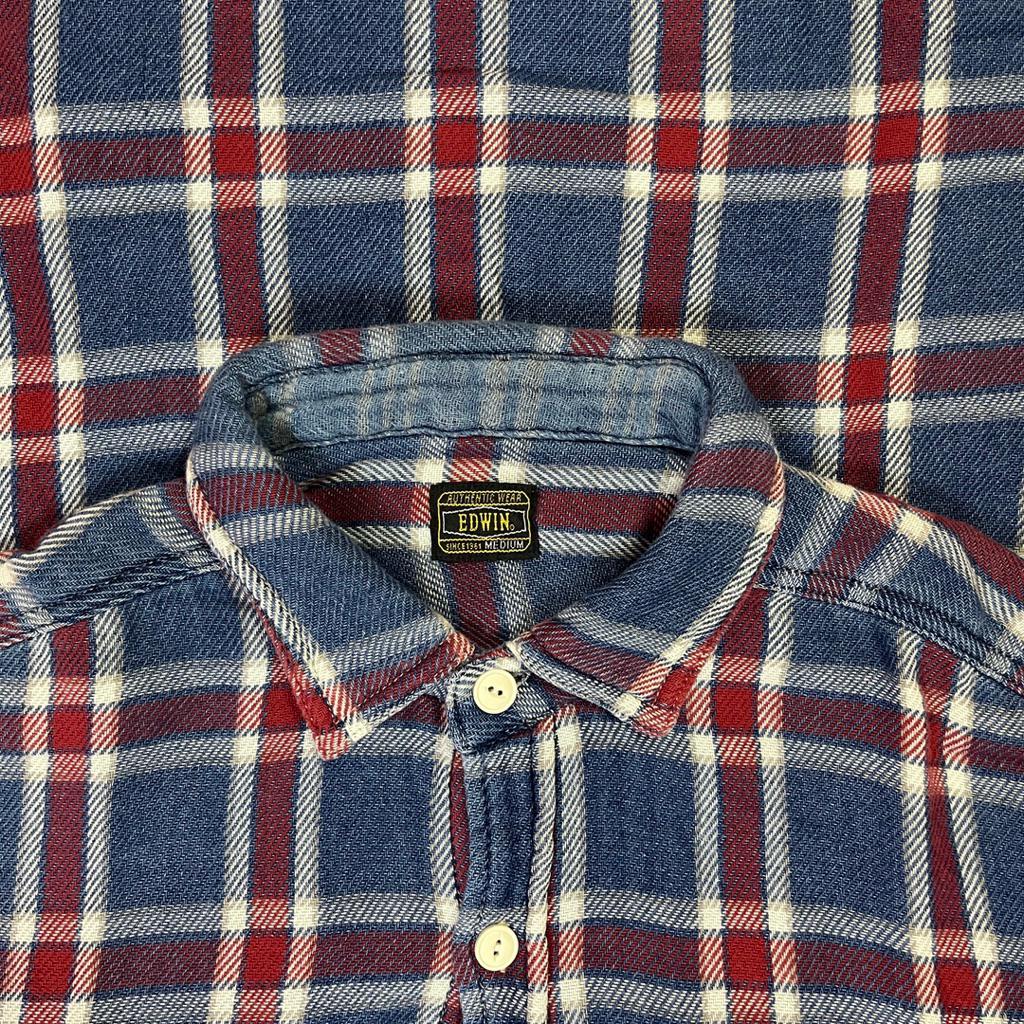 EDWIN Flannel Tebal Workwear look,Kemeja Flannel by Edwin