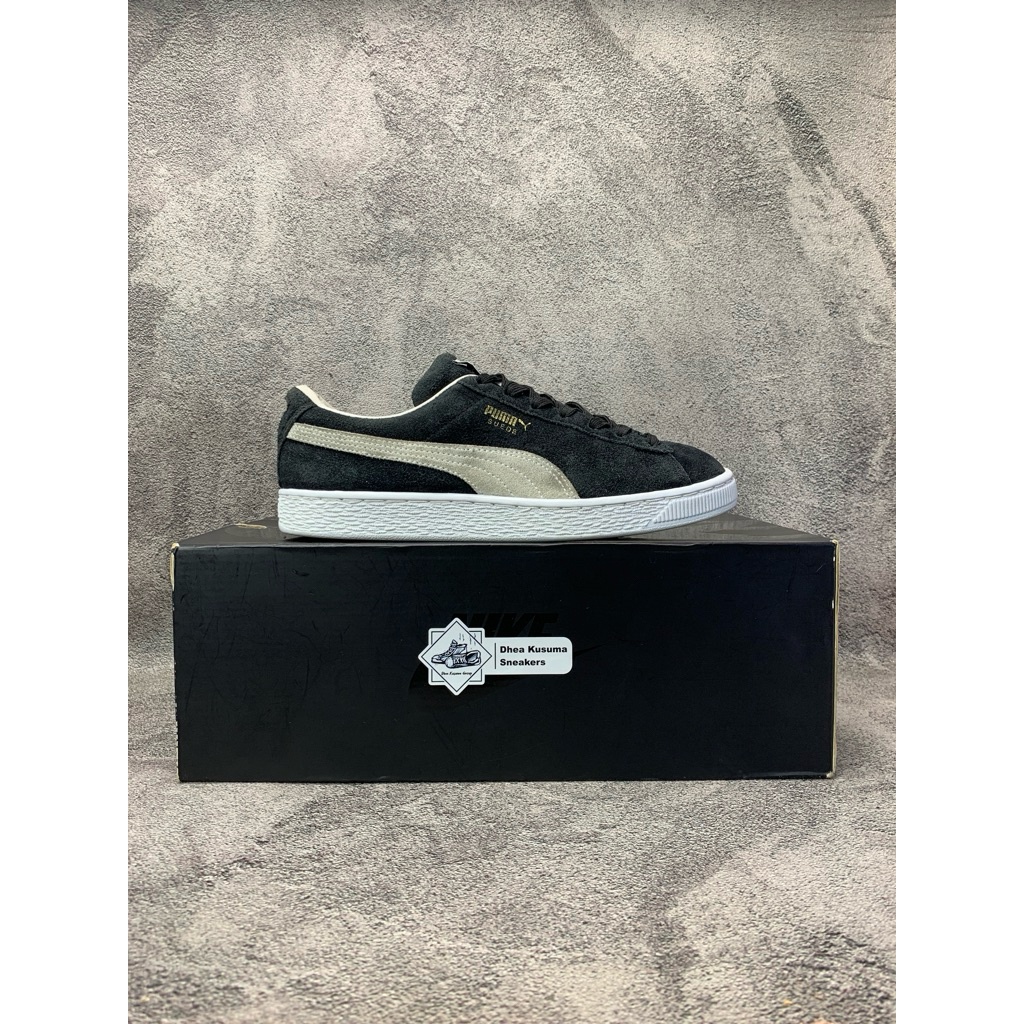 Sepatu Second Casual  Puma Suede Classic 'Eco Black White'  Size 38 Insole 24 CM  Original Guarantee