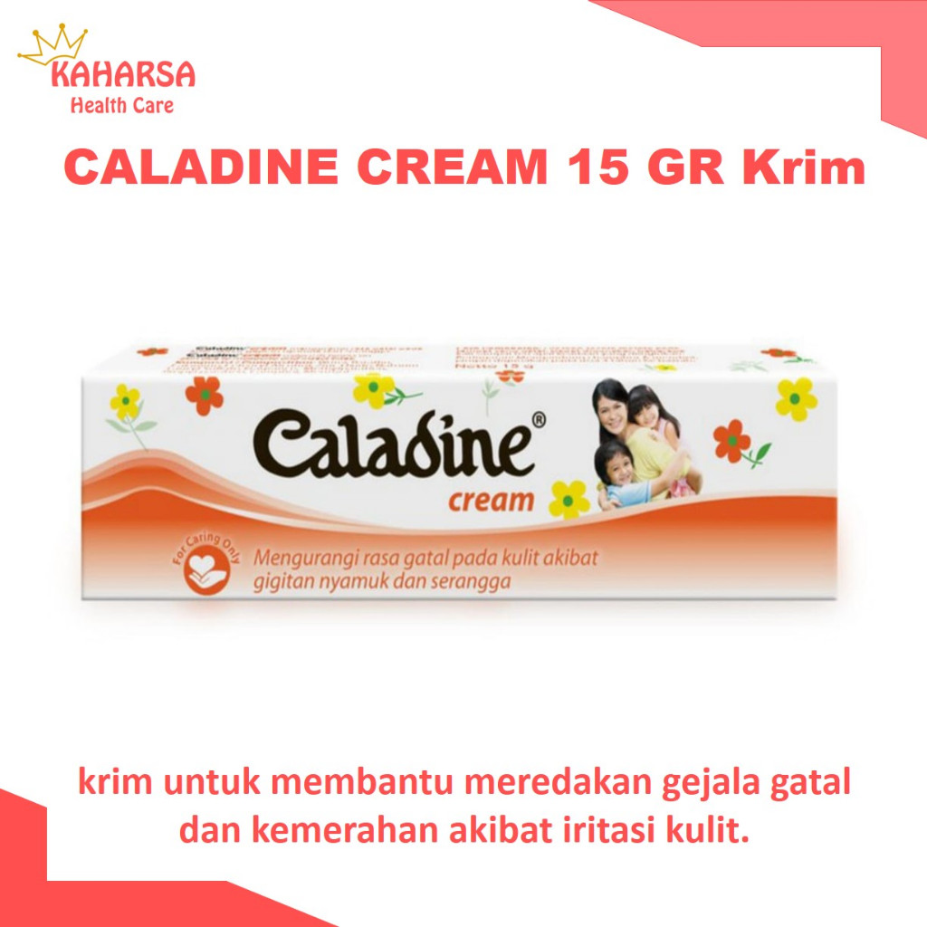 CALADINE CREAM 15 GR Krim Untuk Biang Keringat Bayi | Gatal Gatal Pada Kulit | Pelembab Kulit Bayi