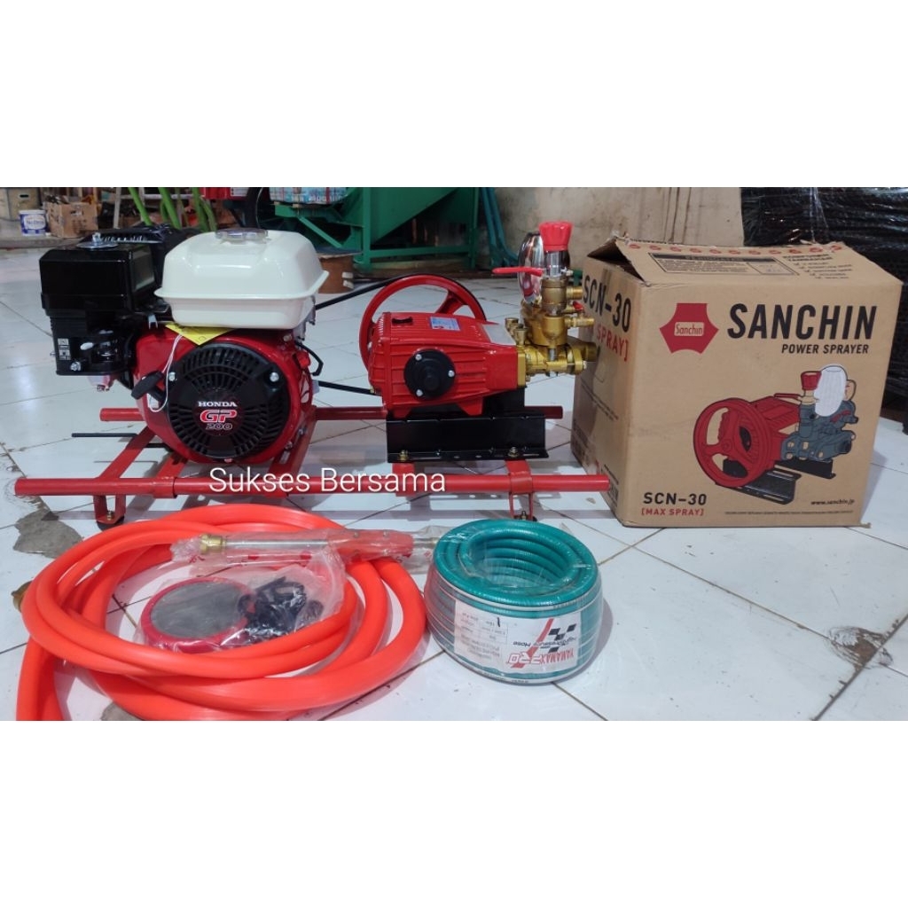 Sanchin Power Sprayer SCN-30 +Engine Honda GP160 GP200 + Pangkon Sanchin