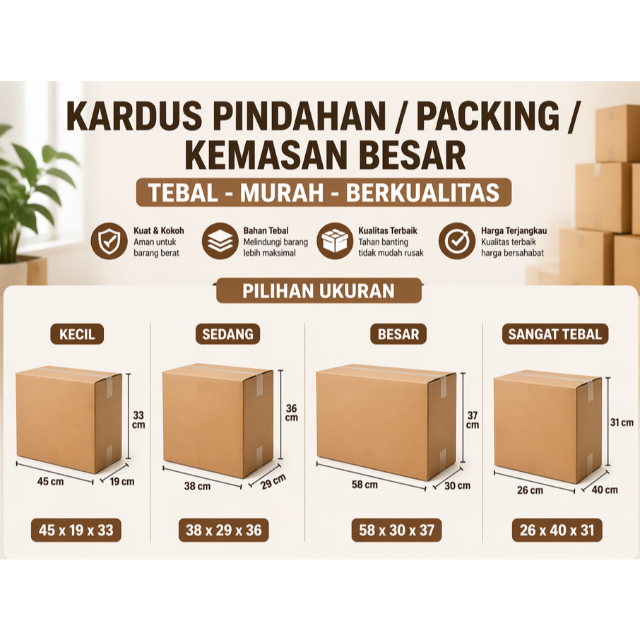 Kardus Pindahan Packing uk Besar