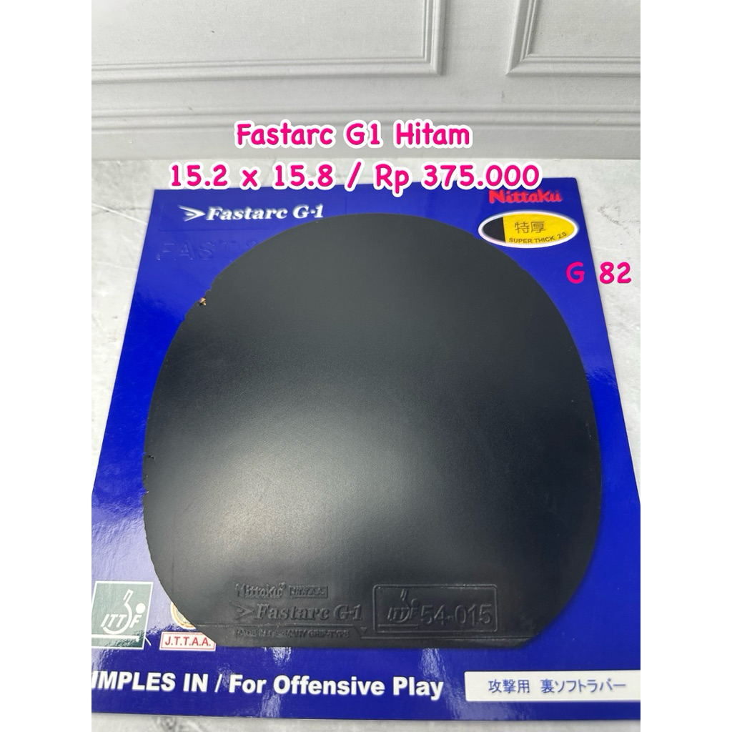 PROMO SECOND KARET PINGPONG TENIS MEJA FASTARC G1 HITAM
