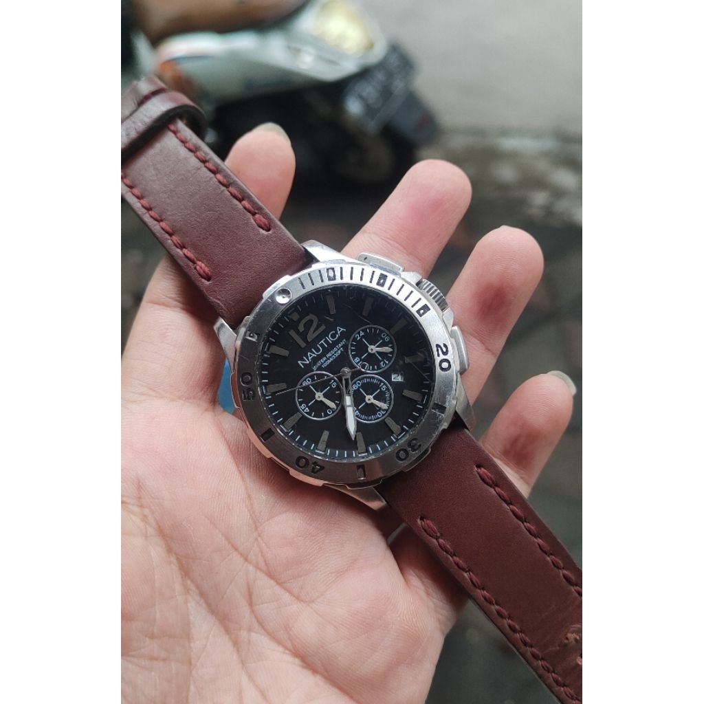 jam tangan original Nautica second bekas preloved