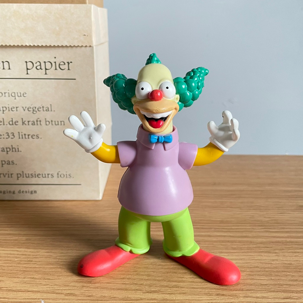The Simpsons Krusty The Clown Playmates Figure Vintage Jadul Original Mainan Anak Preloved Second Be