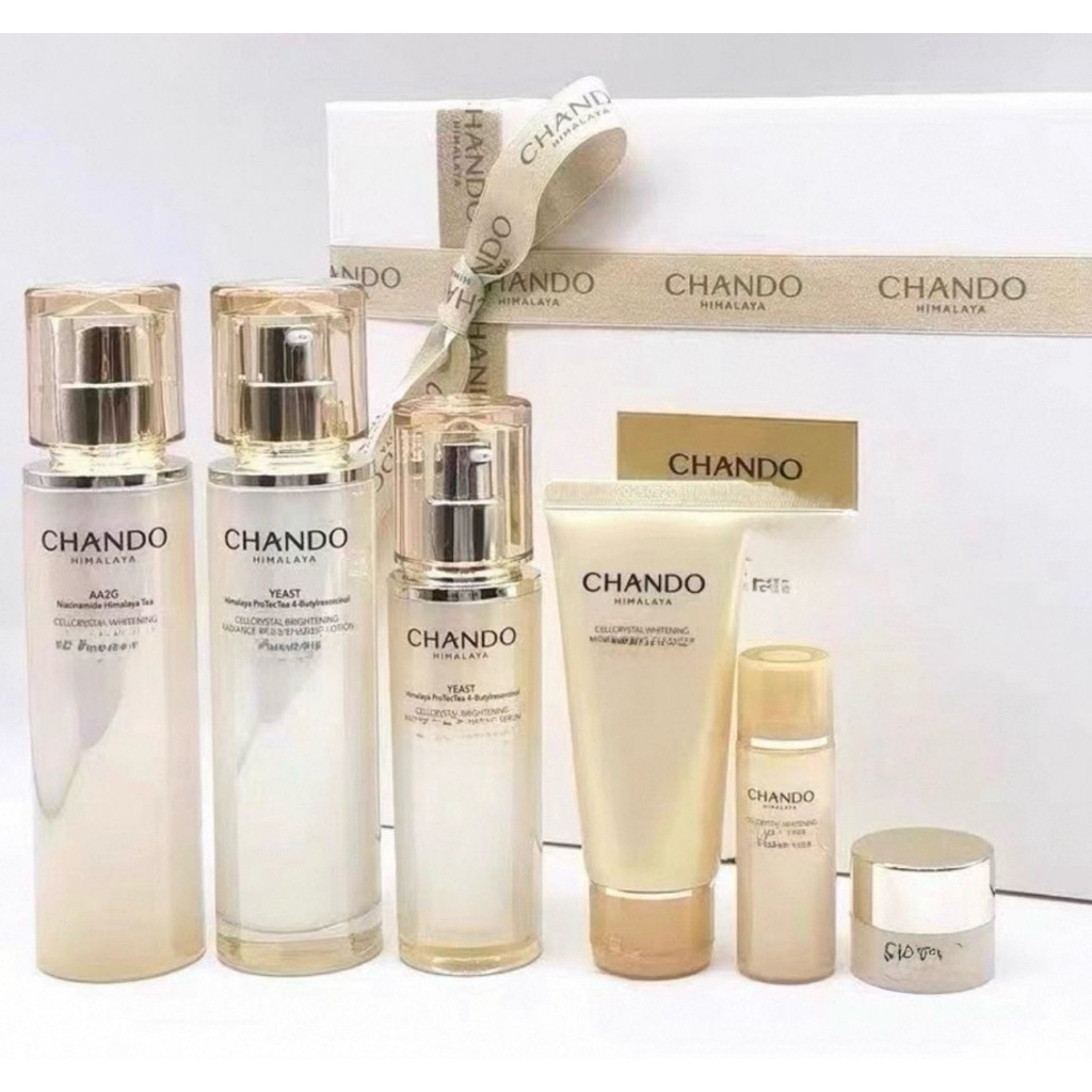 [PREORDER] CHANDO Skincare Set Brightening Gift Box – Toner Lotion Serum Full Set