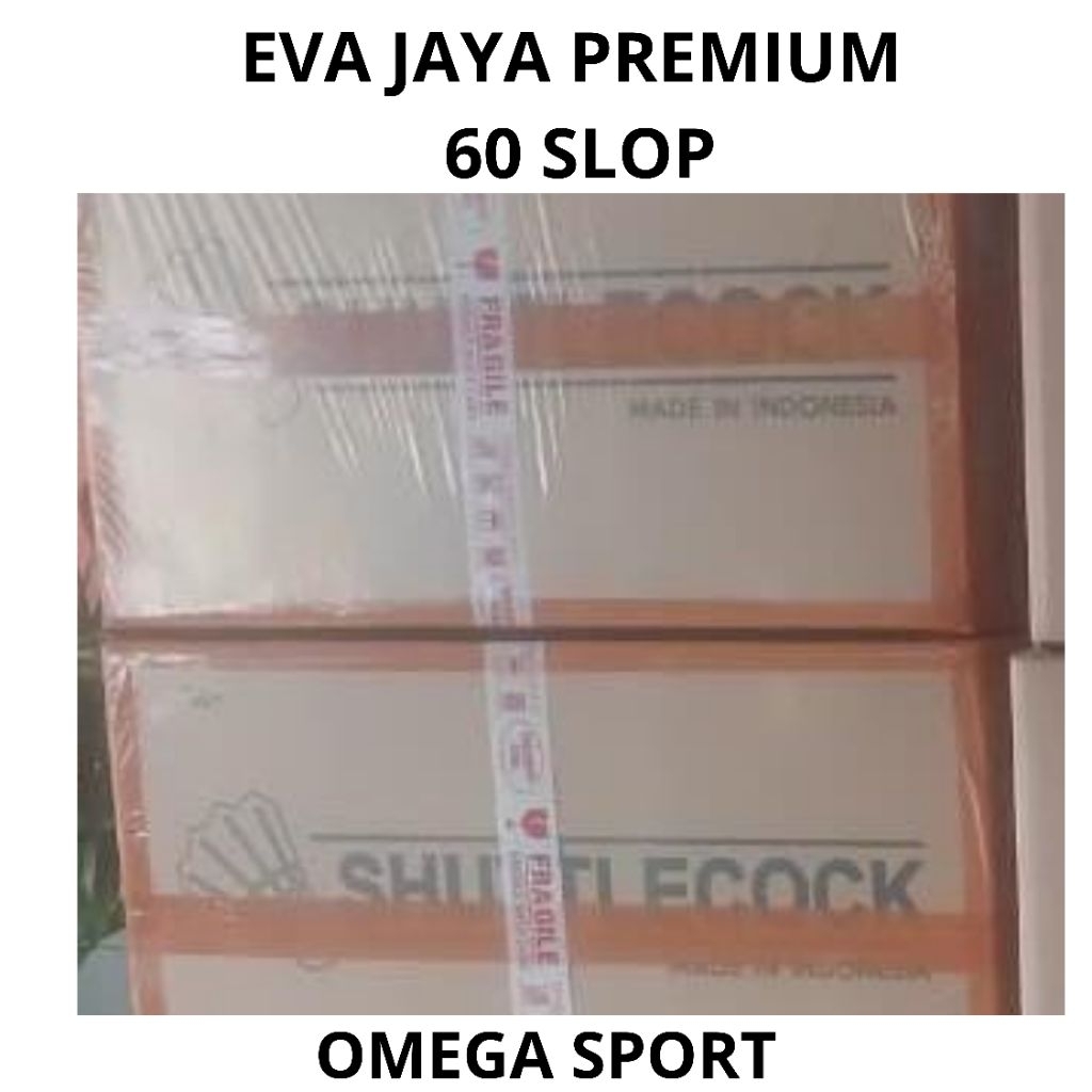 Shuttlecock EVA JAYA PREMIUM / kok bulutangkis / 100% original / 60 slop / grosir