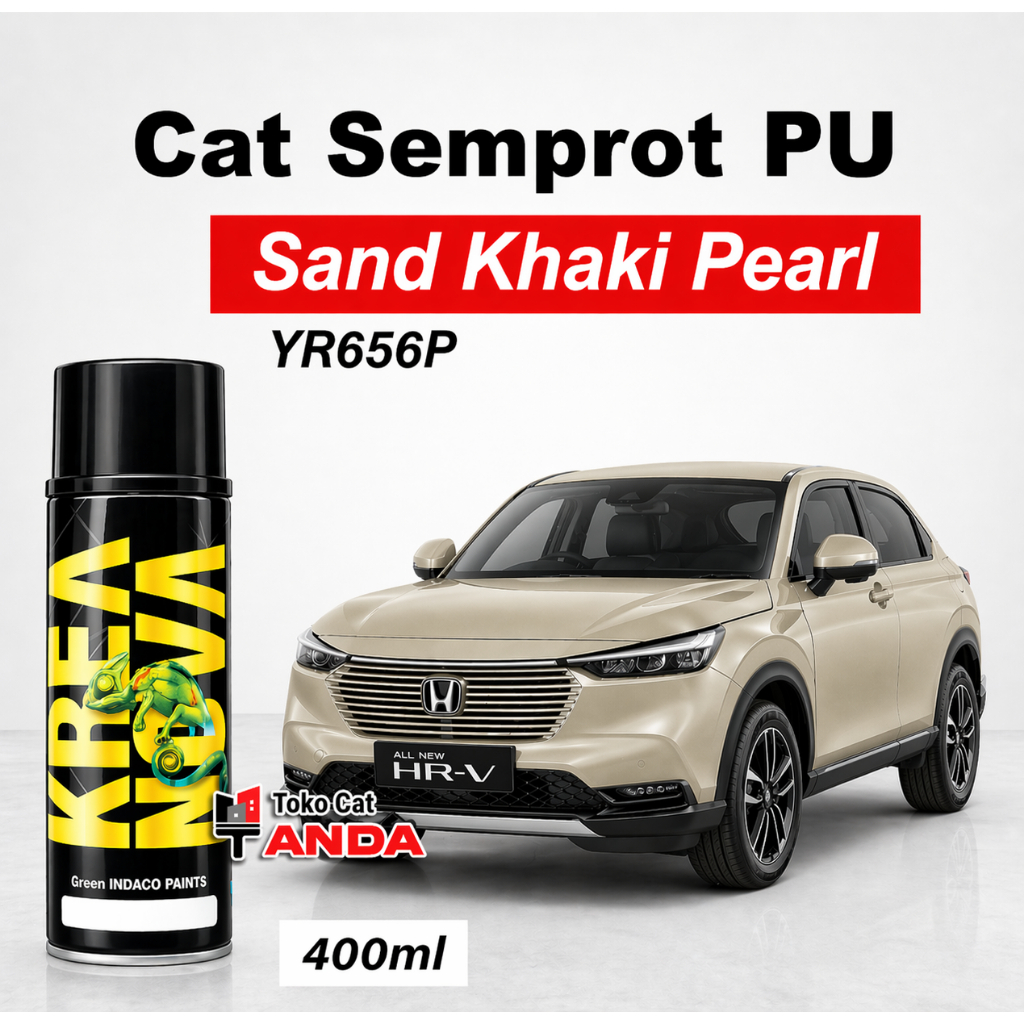 Cat Semprot Sand Khaki Pearl  YR656P HRV - Kreanova Sand Khaki Krem Honda HRV