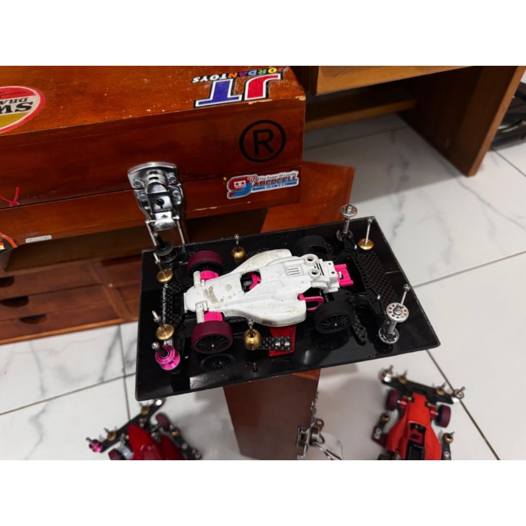 tamiya side damper super 2 putih