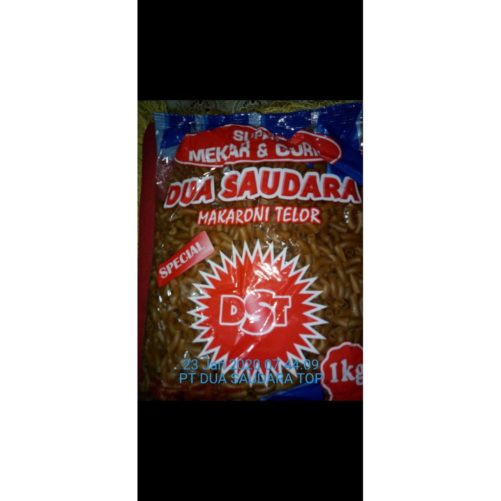 Makaroni mentah mekar/bantat