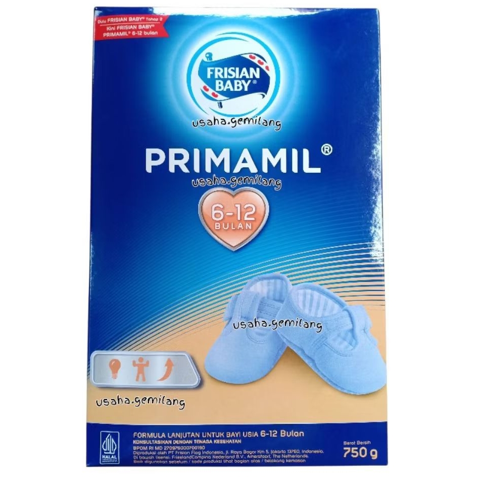 Frisian Baby Primamil 6-12 Bulan - Plain 750gr - Susu Formula Bayi 6-12 Bulan