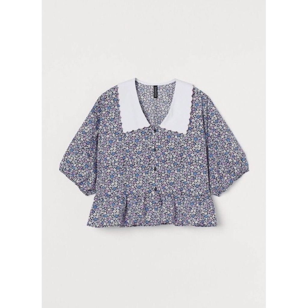 h&m blouse vintage atasan wanita korean style kemeja wanita preloved baju wanita