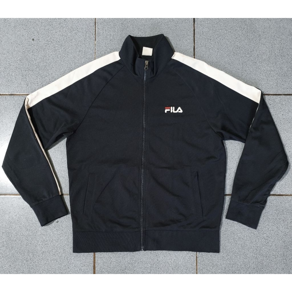 Jaket Tracktop Fila Navy Original size L