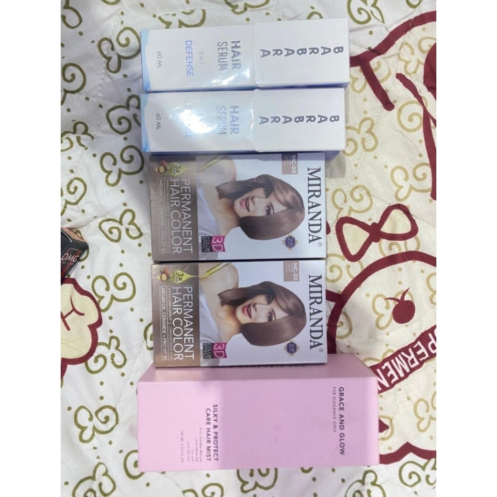Hair mist, hair serum, pewarna rambut