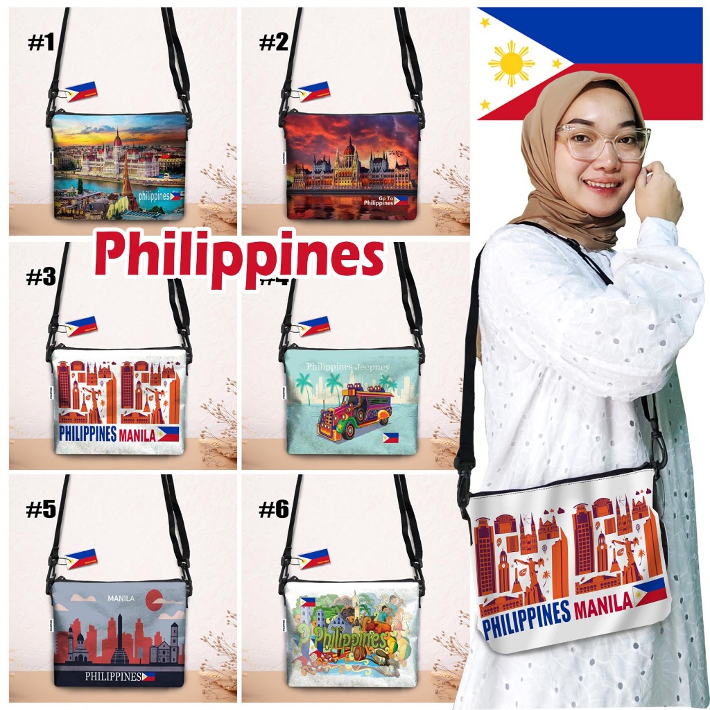 SLING BAG PHILIPPINES, MODEL TAS SELEMPANG OLEH-OLEH PHILIPPINES