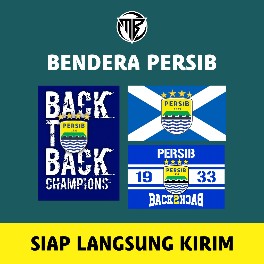 BENDERA PERSIB KAIN PERSIB BENDERA CUSTOM BENDERA PERSIB BACK TO BACK