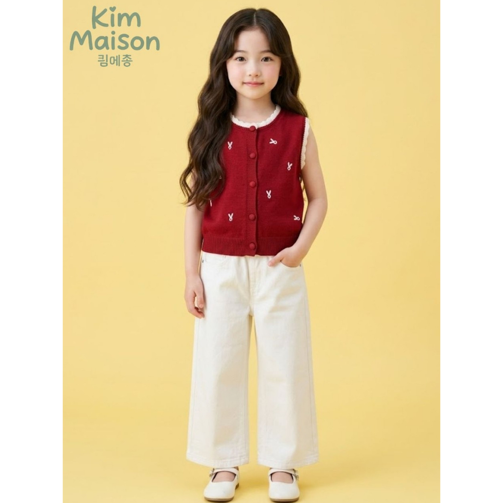 kimmaison ATASAN VEST RAJUT ANAK PREMIUM - LUNA VEST - Rompi Knit Premium - Rompi Rajut Anak Perempu