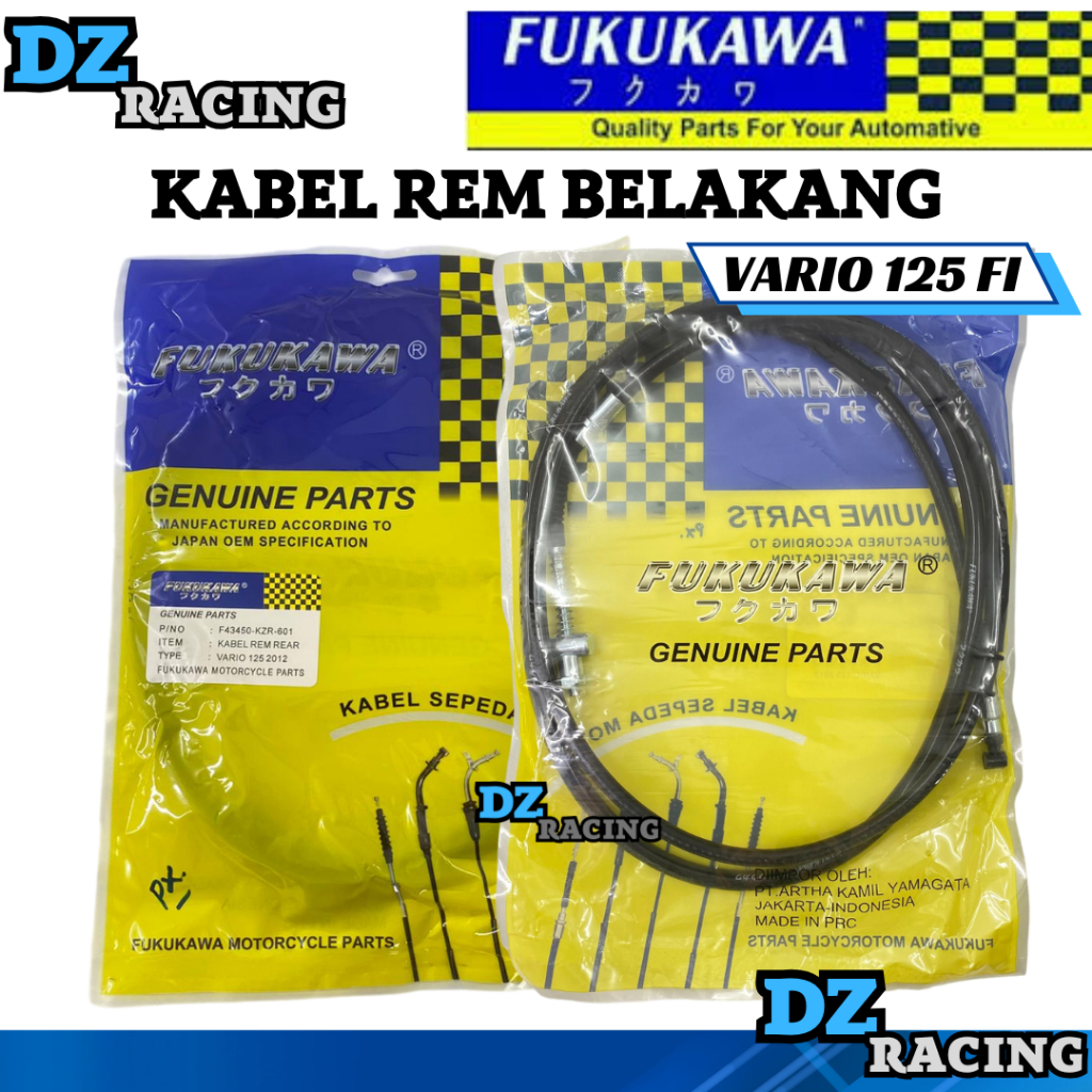 Kabel Rem Belakang Vario 125 OLD KZR Fukukawa