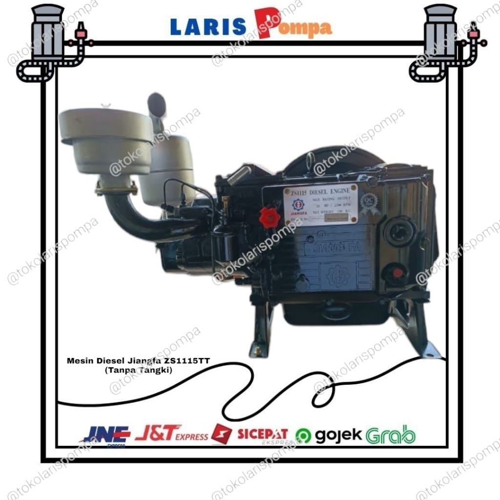 Mesin Diesel Jiangfa ZS1115TT (24HP Tanpa Tangki)