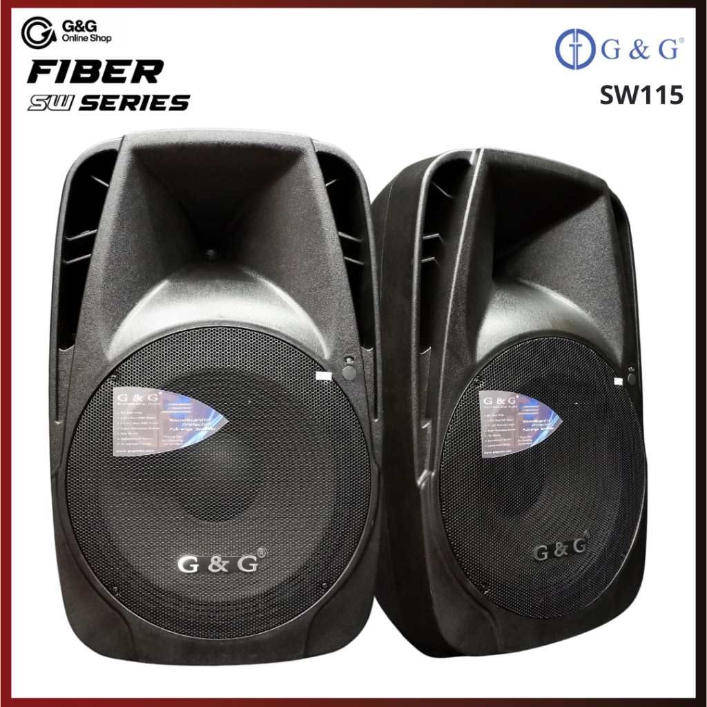 G&G Speaker 15 Inch SW-115 800 Watt Aktif Pasif Bluetooth Karaoke Lapangan I GNG AUDIO
