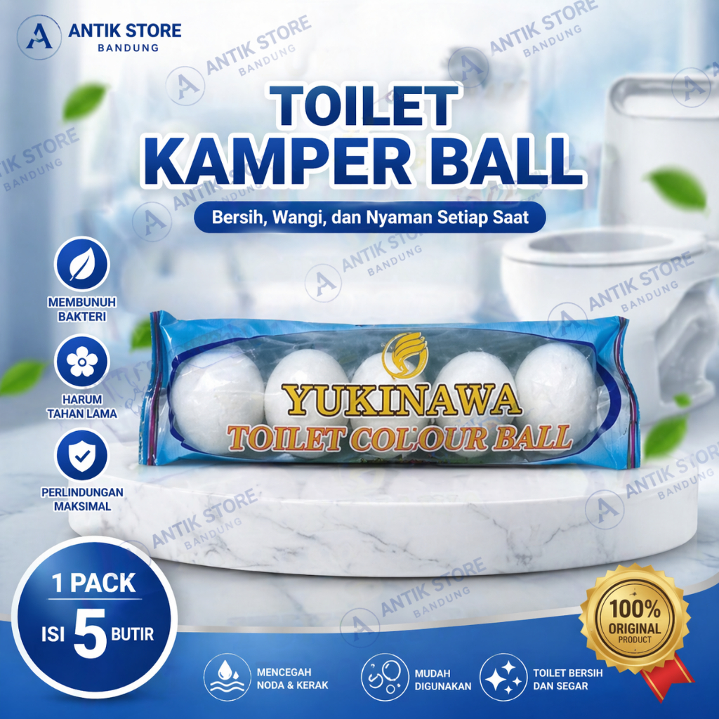 KAPUR BARUS / KAMPER TOILET / TOILET BALL (ISI 5 BALL BESAR)