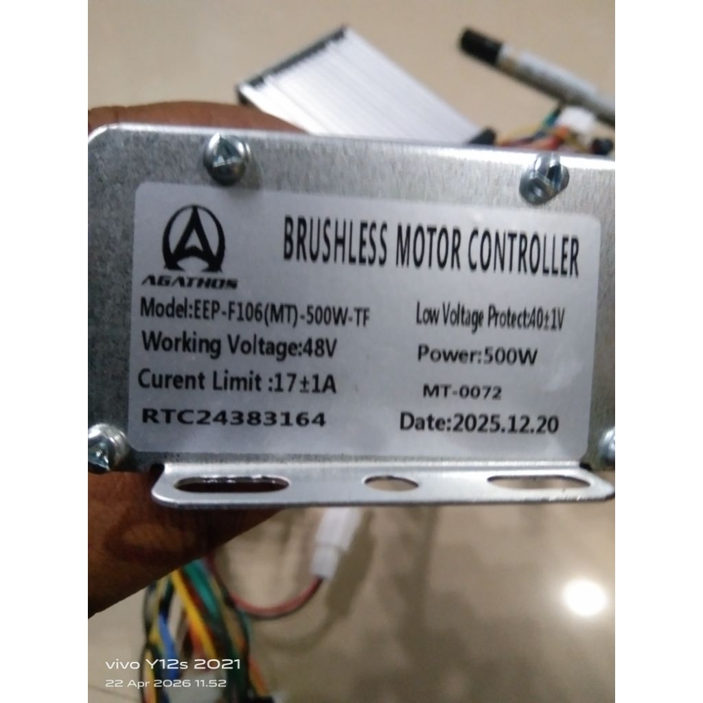 controller sepeda listrik AGATHOS 500watt