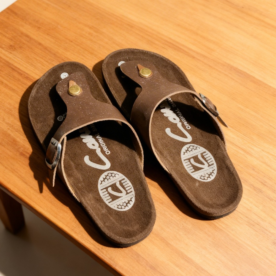 PROMO Sandal Pria carwil kulit Terbaru original / Sandal Kulit Pria / Sandal Jepit Pria / Sandal Asl