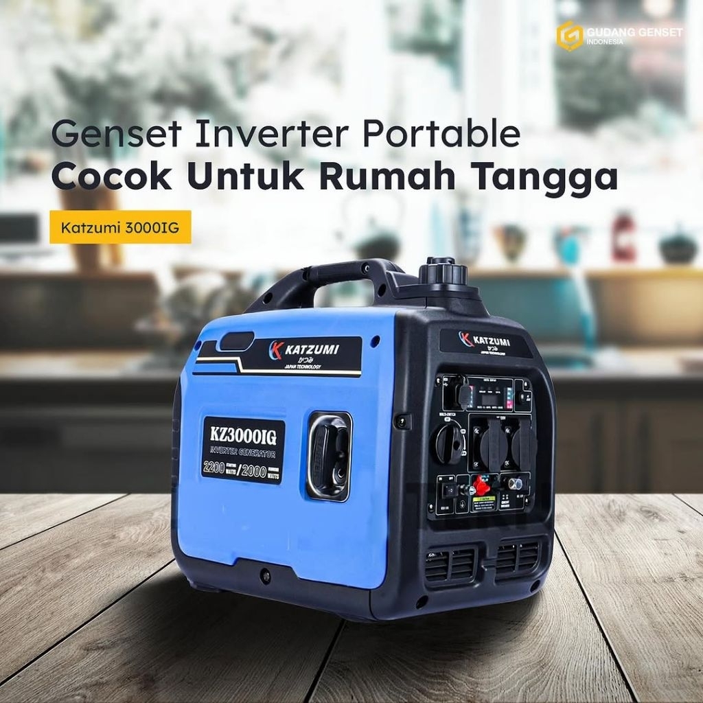 Katzumi Genset Inverter | KZ3000IG Super Silent 2200 Watt Best Seller