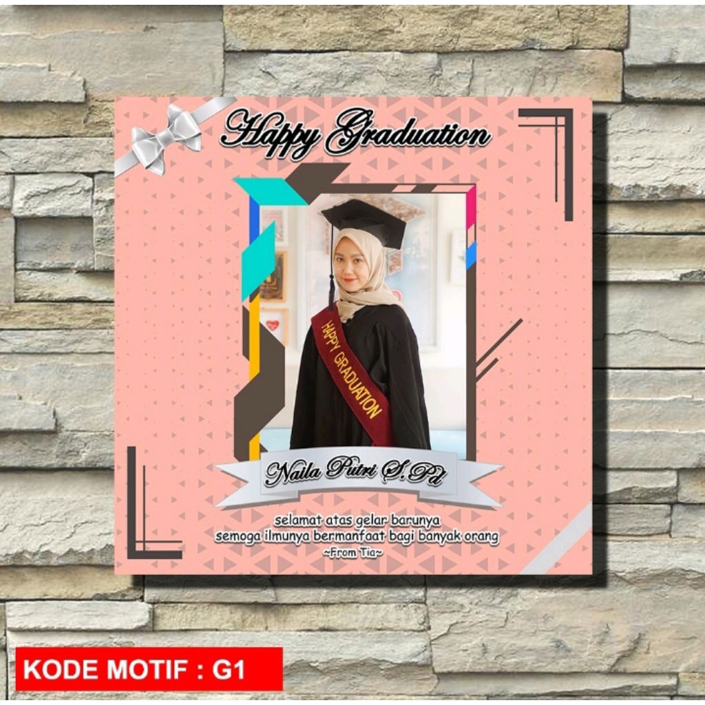 Kado Wisuda Custom Foto