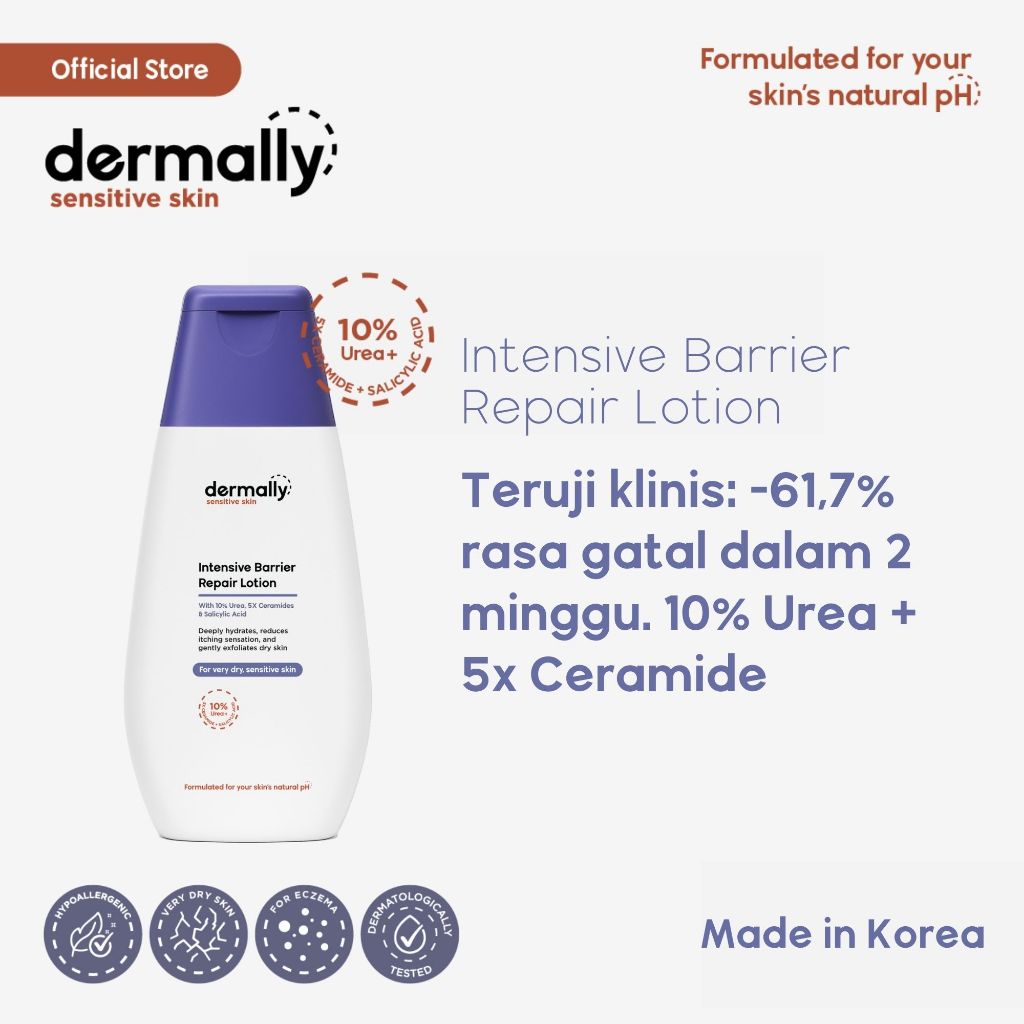 Dermally Intensive Barrier Repair Lotion - Lotion Urea 10% untuk kulit sangat kering dan eksim