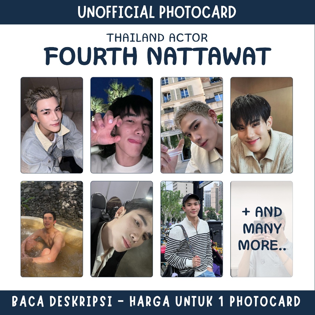 PHOTOCARD SELCA THAILAND ACTOR - FOURTH NATTAWAT