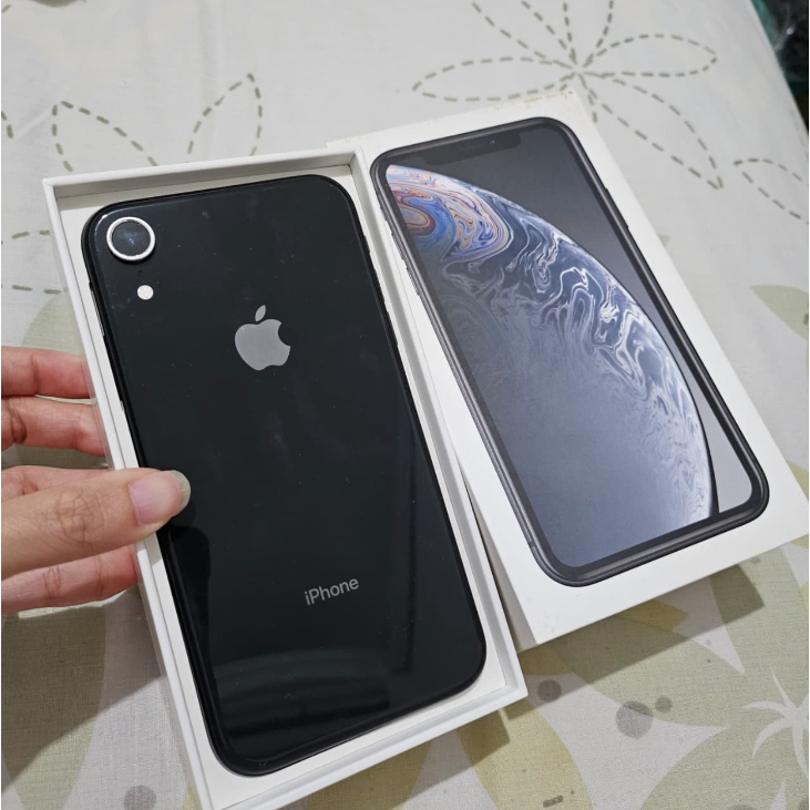 PRELOVED Iphone XR Ori Ibox Second Black 128gb With Box