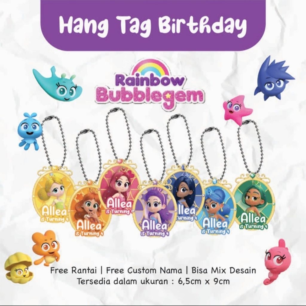 [isi 30pcs] Hang tag ulang tahun custom /Hang tag souvenir/hampers/gift ulang tahun