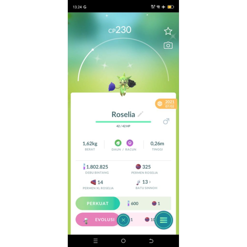 POKEMON GO - ROSELIA SHINY
