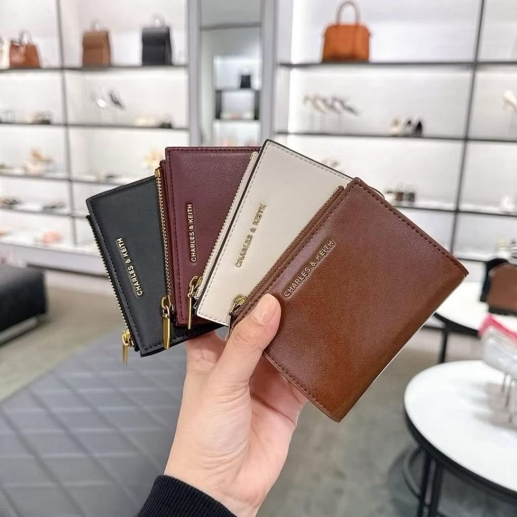 DOMPET LIPAT MINI WANITA WALLET CK KAROL MINI TOP ZIP FREE BOX