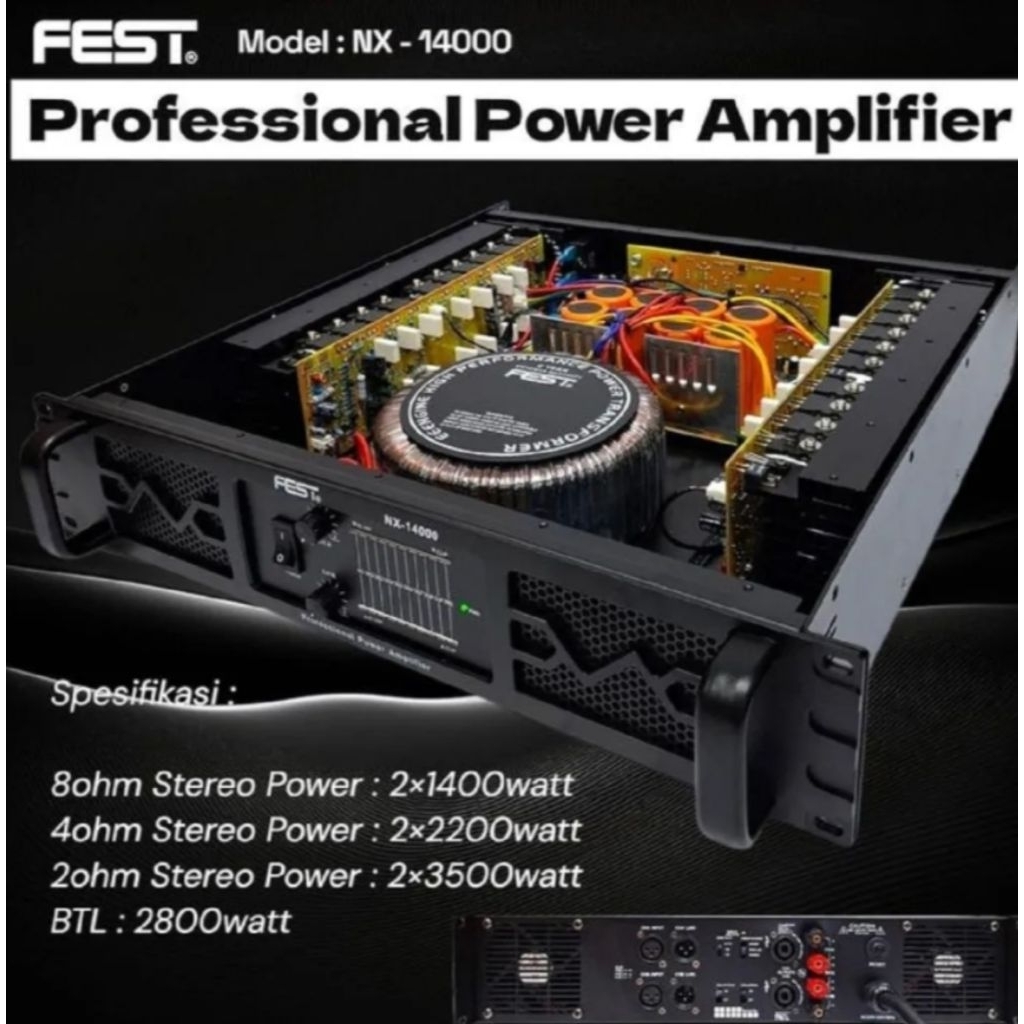 POWER AMPLIFIER NX-12000 ORIGINAL FEST NX21000 CLASS H NX12000