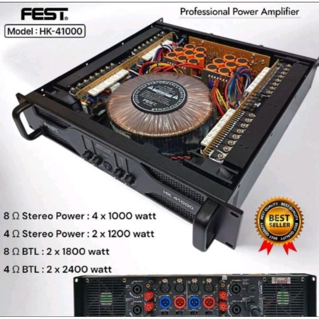 POWER AMPLIFIER HK-41000 ORIGINAL FEST 4 CHANNEL HK-41000 HK41000