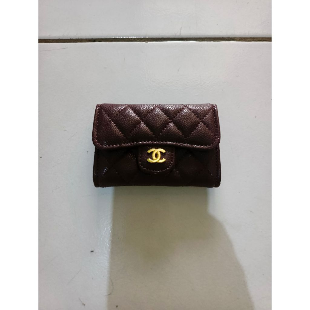 Dompet kecil wanita/dompet kartu maroon