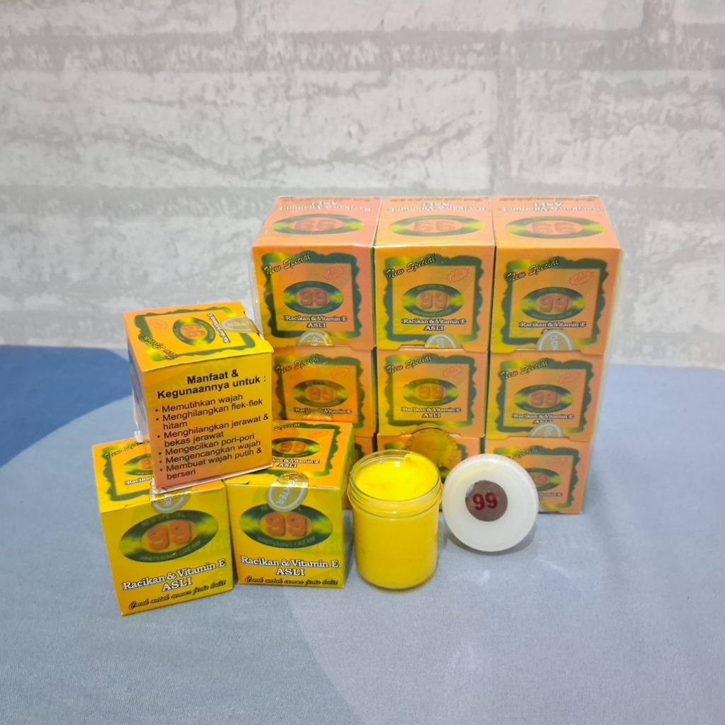 6pcs bedak 99 day Vitamin E untuk Perawatan Wajah