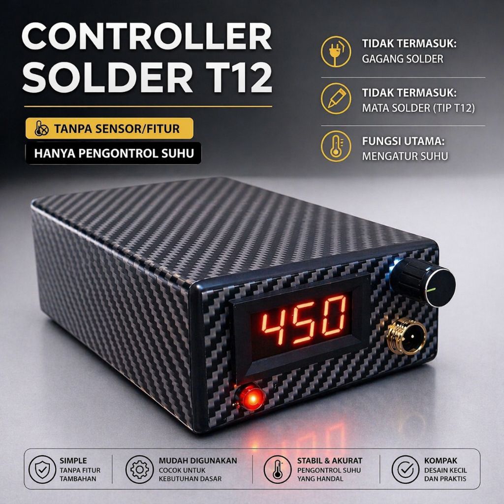 Solder t12 Controller Solder T12 Tanpa Fitur/Sensor