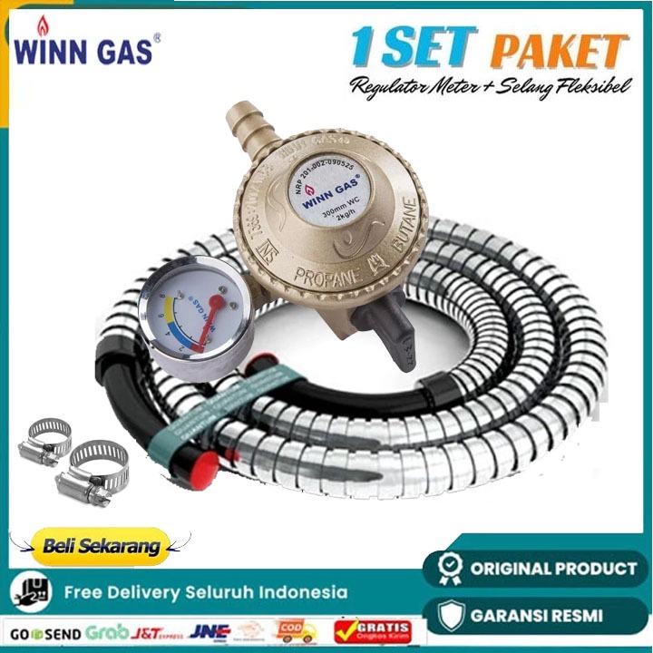 Winn Gas W68M Regulator Kompor Gas Tekanan Rendah Otomatis PROMO