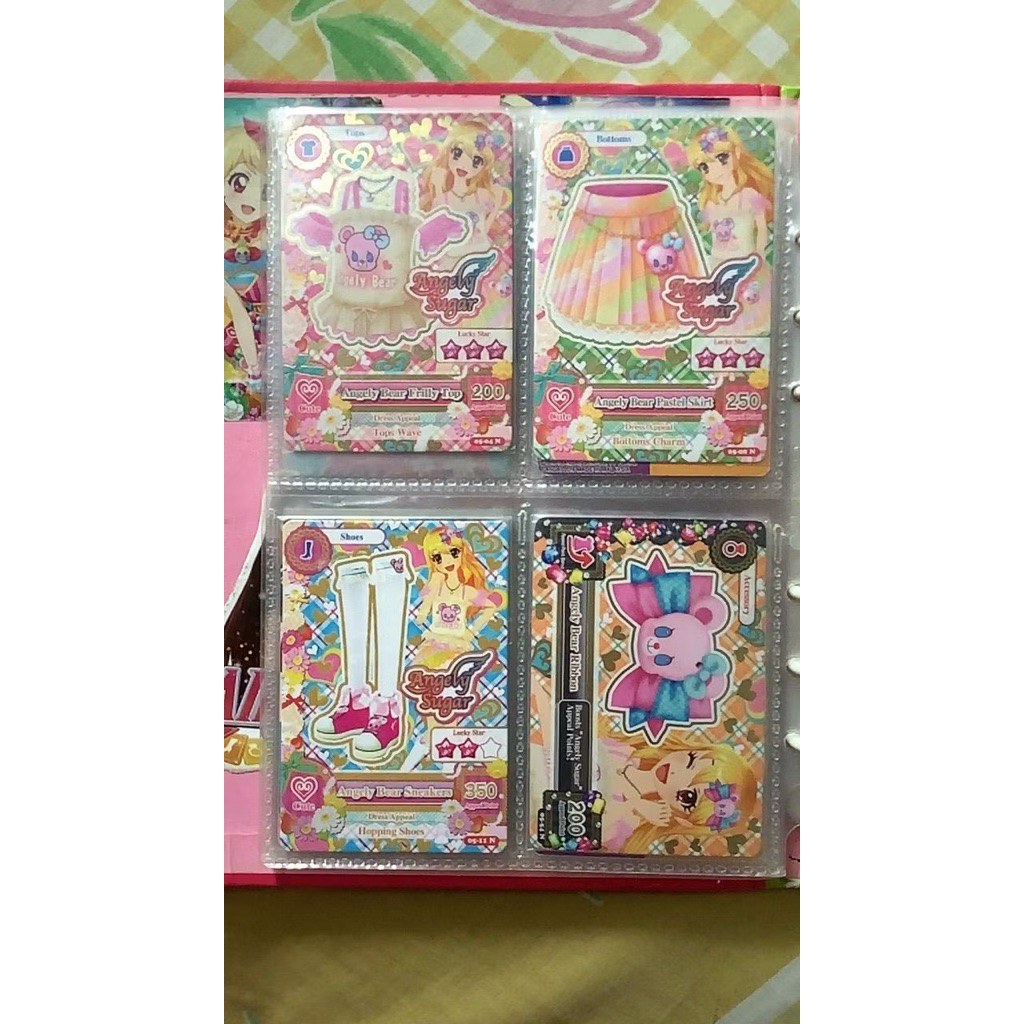 Aikatsu card angely bear set
