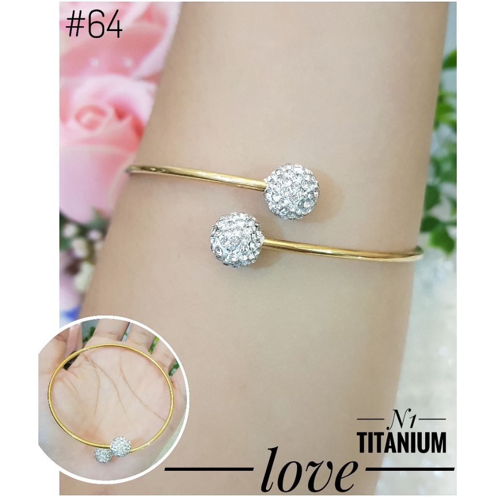 Gelang Titanium Simple Tinju Permata Lili32