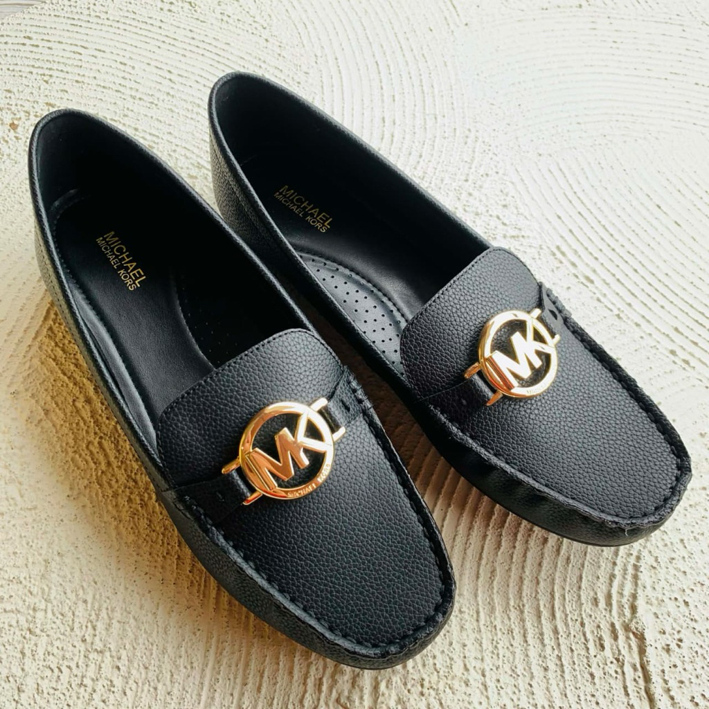 Sepatu Michael Kors Fulton Driver Black Flat Shoes AUTHENTIC